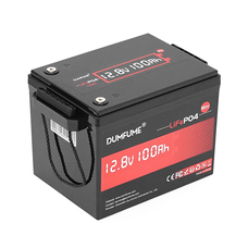 Акумуляторна батарея Dumfume MINI MAX LiFePO4 12,8V 100Ah 1280Wh, in10A/out20A, ( 150 x 95 x 85) , 10kg Q1 Изображение