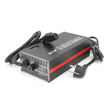 Зарядний пристрій Jinyi для акумуляторів LiFePo4 48V(58,4V),16S,20A штекер Triangle plug (T-tipe/IEC/C13 N+L-),з індикацією,BOX Изображение