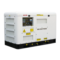 Генератор дизельний NIC DG17000, 3-фазний 230/380V, 50Hz, 12kW, бак 25 л, витрата 3.1 л/год, пуск: стартер/AVR, 1280х710х872 мм, 295кг Изображение