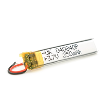 Літій-полімерний акумулятор 4*08*40mm (Li-ion 3.7В 250мА·год) Зображення