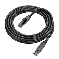 Патч-корд литий Borofone BUS01, UTP, RJ45, Cat.6, 3m, чорний, Cu (мідь) Изображение