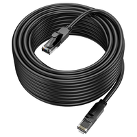 Патч-корд литий Borofone BUS01, UTP, RJ45, Cat.6, 10m, чорний, Cu (мідь) Изображение