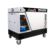 Генератор дизельний Matari MDA5500SE (5Квт), 1-фазний, бак 18л, витрата 1.4 л/год, електростарт, 930x580x690 мм, 160 кг Зображення