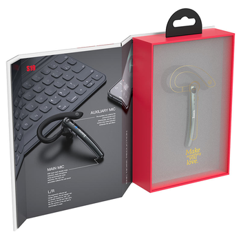 Bluetooth гарнітура HOCO S19, Black, Box Зображення
