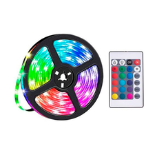 Комплект світлодіодної стрічки HOCO DL30 5050 RGB 4 метри USB+пульт, Blister Зображення